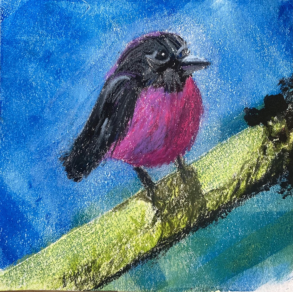 Pink-Robin-Monotype-with-colored-pencil-smaller